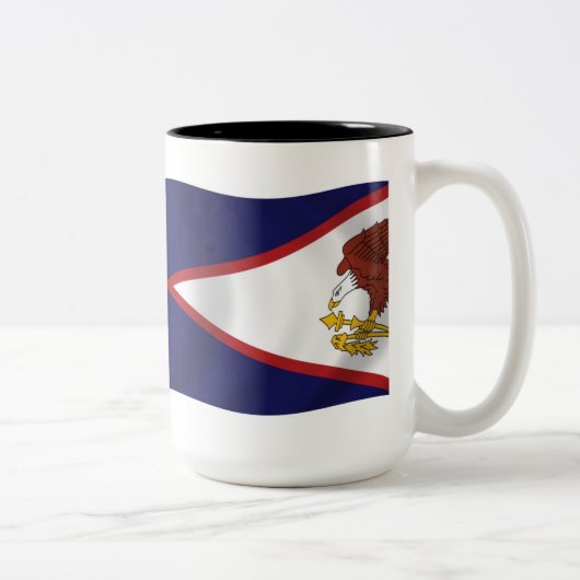 Tasse der amerikanischen Flagge von Samoa (Rechts)