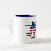 Tasse der amerikanischen Skateboarder (Vorderseite Links)