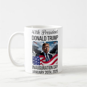 Tasse der Amtseinführung 45. 47. Präsident Donald