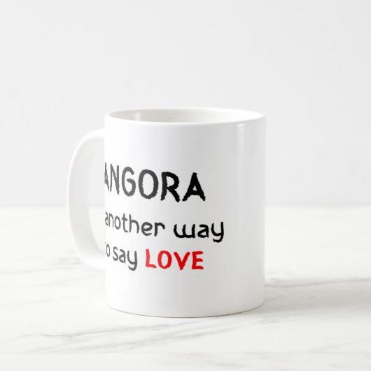 Tasse der angora-Liebe (Vorderseite Links)