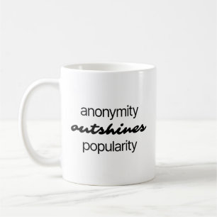 Tasse der Anonymität