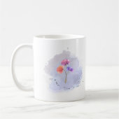 Tasse der Aquarell-Blume (Links)