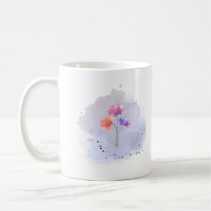 Tasse der Aquarell-Blume