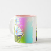 Tasse der Aquarell-Blume (Vorderseite Links)