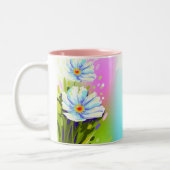 Tasse der Aquarell-Blume (Links)
