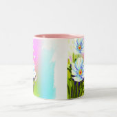Tasse der Aquarell-Blume (Mittel)