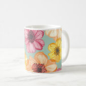 Tasse der Aquarell-Blume (VorderseiteRechts)