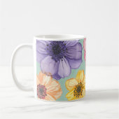 Tasse der Aquarell-Blume (Links)