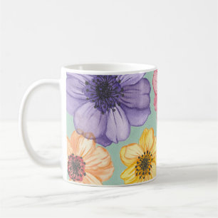 Tasse der Aquarell-Blume