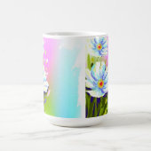 Tasse der Aquarell-Blume (Mittel)