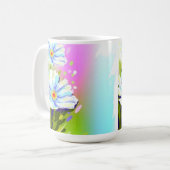 Tasse der Aquarell-Blume (Vorderseite Links)
