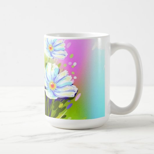 Tasse der Aquarell-Blume (Rechts)
