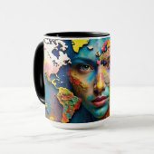 Tasse der Aquarellfarbe (Vorderseite Links)