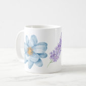 Tasse der Aquarellfarben-Blume (Vorderseite Links)