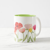 Tasse der Aquarellfarben-Wildblume (VorderseiteRechts)