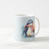 Tasse der Aquarellpinguine (VorderseiteRechts)