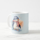 Tasse der Aquarellpinguine (Vorderseite Links)