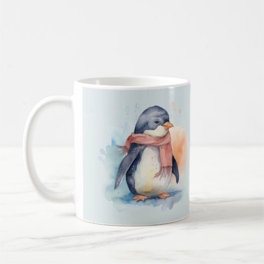 Tasse der Aquarellpinguine (Links)