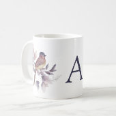 Tasse der Aquarellvögel (Vorderseite Links)