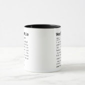 Tasse der Arbeitsbestie-Definition, Geschenk für K (Zentrum)