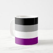 Tasse der asexuellen Flagge (Vorderseite Links)