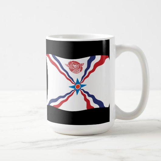 Tasse der assyrischen Nationalflagge (Rechts)