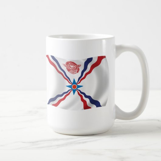 Tasse der assyrischen Nationalflagge (Rechts)