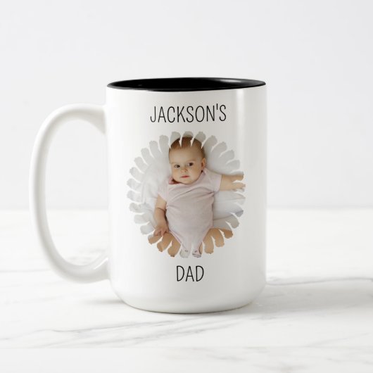 Tasse der BabyGesicht, individuelles Foto für Kind (Links)
