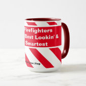 Tasse der Bald-Feuerwehrmänner (VorderseiteRechts)