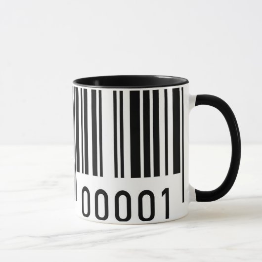 Tasse der Barcode-Keramik (Rechts)