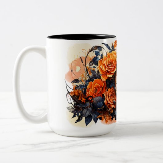 Tasse der beängstigenden Halloween-Keramik (Links)