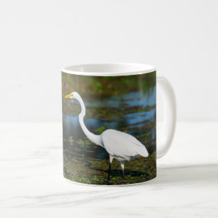 Tasse der Bejagung von Egret-Kaffee