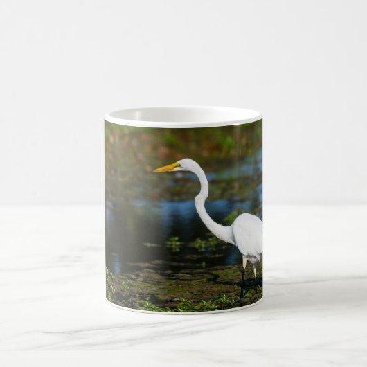 Tasse der Bejagung von Egret-Kaffee (Mittel)