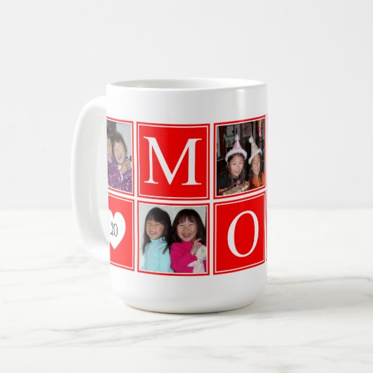 Tasse der benutzerdefinierten Collage-MAMA für 5 F (Vorderseite Links)