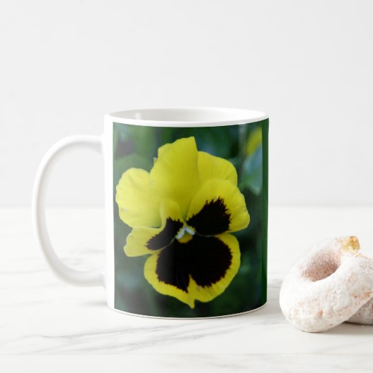 Tasse der benutzerdefinierten Gelben Blume (Mit Donut)