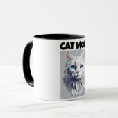 Tasse der benutzerdefinierten Katze-Mama - Muttert (Vorderseite Links)