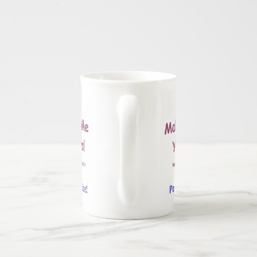 Tasse der benutzerdefinierten Knochen-China zum Pe (Rückseite)