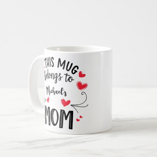Tasse der benutzerdefinierten Mama - Diese Tasse g (Vorderseite Links)