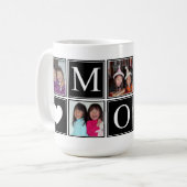 Tasse der benutzerdefinierten Schwarzen Collage-MA (Vorderseite Links)