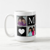 Tasse der benutzerdefinierten Schwarzen Collage-MA (Links)