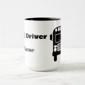 Tasse der besten Bus-Treiber-Silhouette (Zentrum)