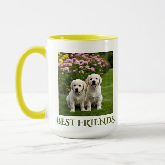 Tasse der besten Freunde Welpen (Links)