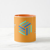 Tasse der Bienenzüchter in nostalgischer Orange (Zentrum)