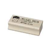 Tasse der Bieraalböden - Adresse Gummistempel (Stempel)