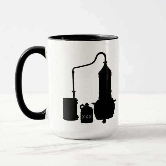 Tasse der Black Moonshine Silhouette (Links)