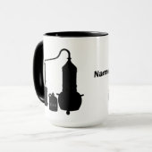 Tasse der Black Moonshine Silhouette (Vorderseite Links)