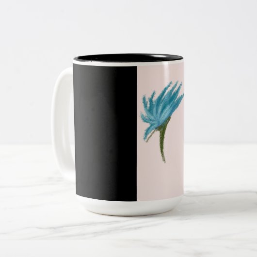 Tasse der blauen Blume (Vorderseite Links)