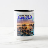 Tasse der blauen Flagge (Mittel)