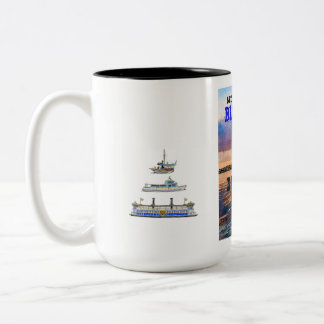Tasse der blauen Flagge