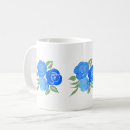 Tasse der blauen Rose